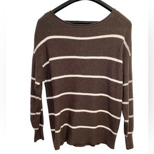 Garage brown and tan stripped sweater size M